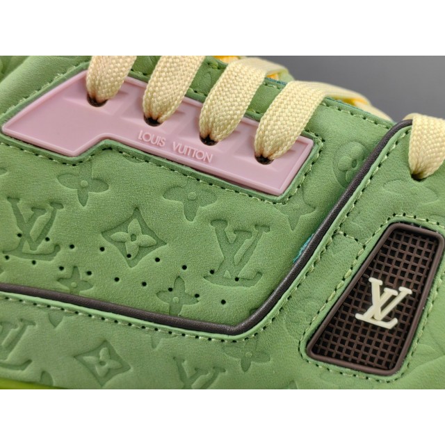 GOD BATCH Louis Vuitton by Tyler  the Creator LV Traine Green White Mocha Multicolor Beige Blue