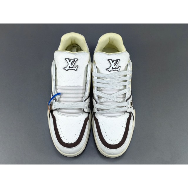 GOD BATCH Louis Vuitton by Tyler  the Creator LV Traine Green White Mocha Multicolor Beige Blue