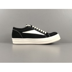 GOD BATCH Rick Owens DRKSHDW Lido Vintage Low Black Milk Trainer