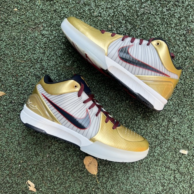 S2 BATCH Nike Kobe 4 Protro Gold Medal FQ3544-100 