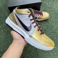 S2 BATCH Nike Kobe 4 Protro Gold Medal FQ3544-100 