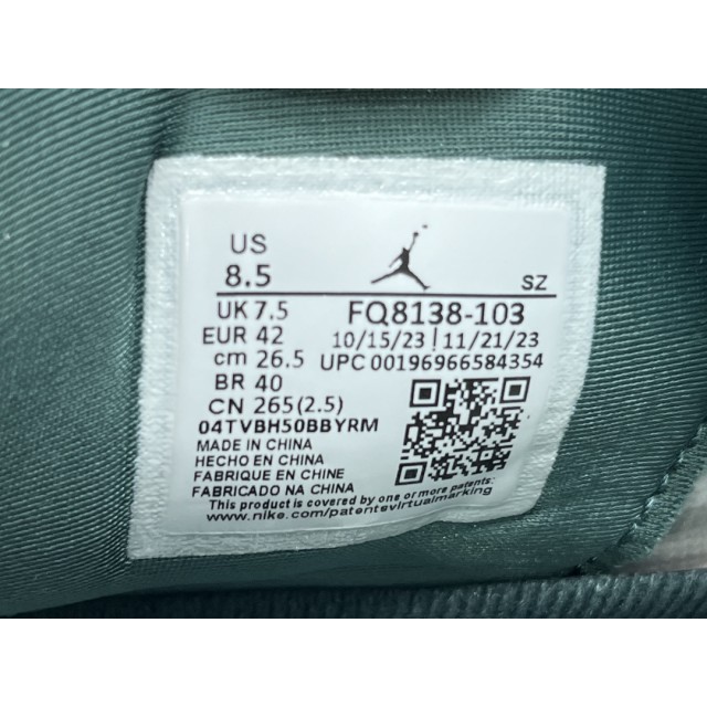 GT BATCH Air Jordan 4 Retro Oxidized Green FQ8138-103 