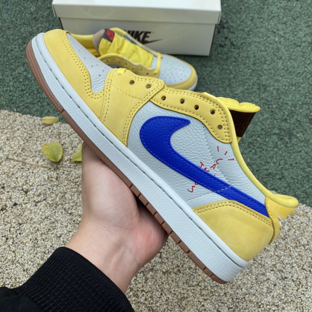 LJR BATCH Air Jordan 1 Retro Low OG SP Travis Scott Canary  DZ4137-700