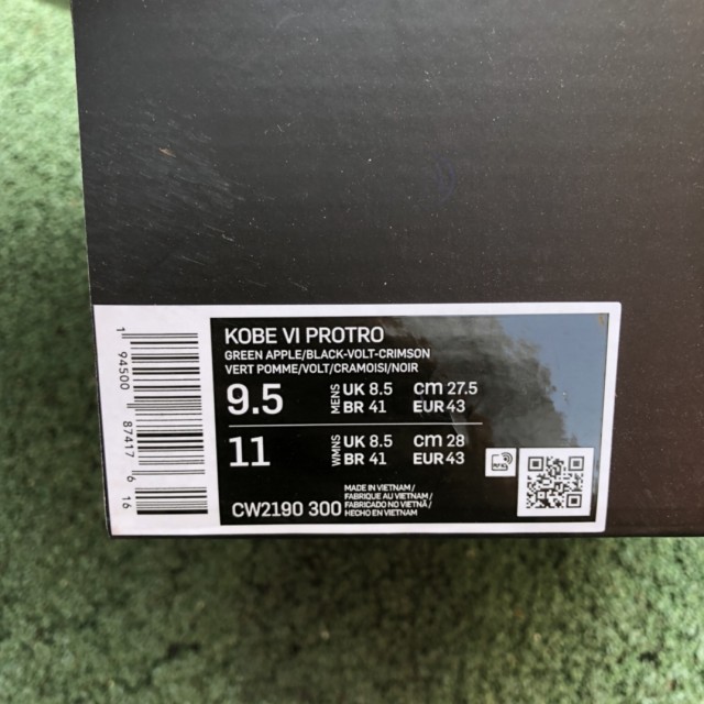 S2 BATCH Nike Zoom Kobe 6 Protro "Green Apple" CW2190 300