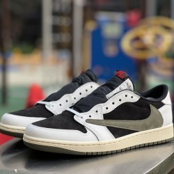 LJR BATCH Travis Scott  x Jordan Air Jordan 1 Low "Olive" DZ4137 106