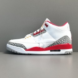 X BATCH Air Jordan 3 Retro Cardinal Red 398614 126