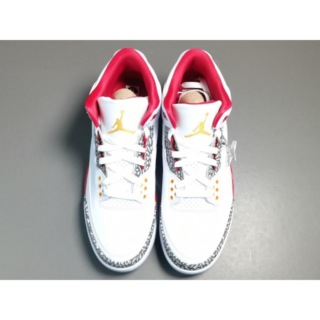 X BATCH Air Jordan 3 Retro Cardinal Red 398614 126