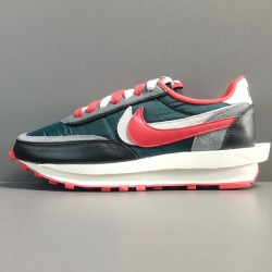 GOD BATCH Sacai x Nike  LDWaffle Midnight Spruce and University Red DJ4877 300