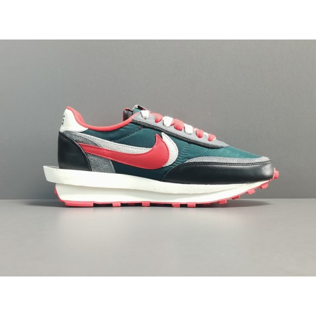 GOD BATCH Sacai x Nike  LDWaffle Midnight Spruce and University Red DJ4877 300