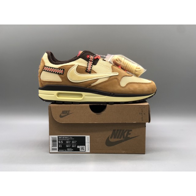 H12 Batch Travis Scott x Nike Air Max 1 Wheat D09392 701 