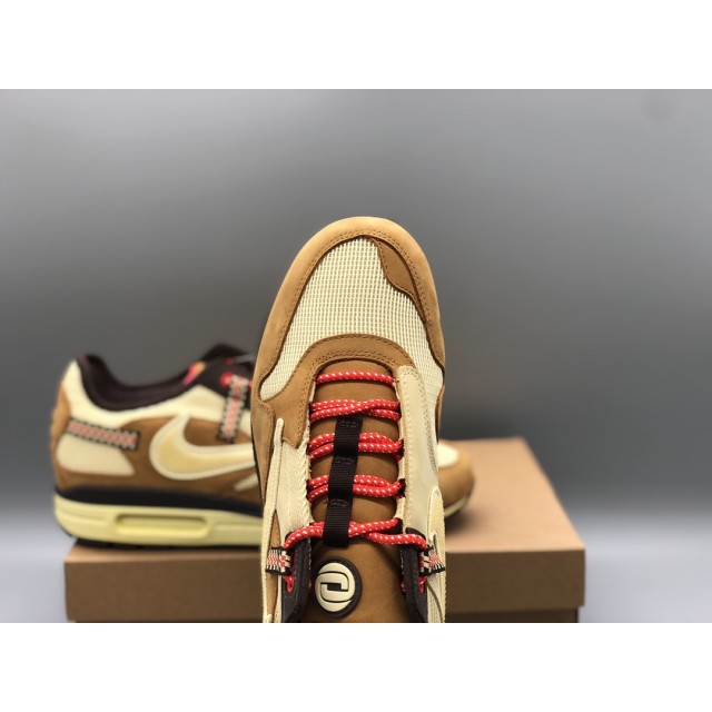 H12 Batch Travis Scott x Nike Air Max 1 Wheat D09392 701 