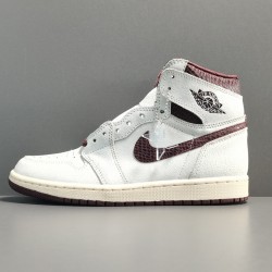 X BATCH A Ma Mainers x Air Jordan 1 Sail and Burgundy DO7097 100