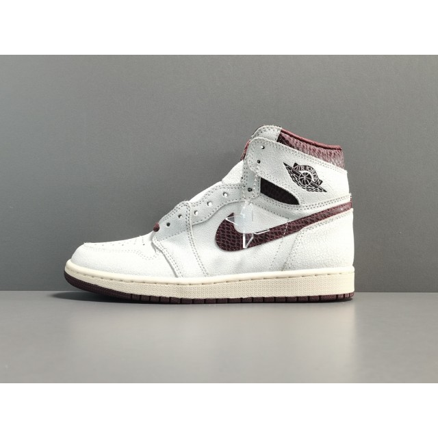 X BATCH A Ma Mainers x Air Jordan 1 Sail and Burgundy DO7097 100