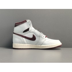 X BATCH A Ma Mainers x Air Jordan 1 Sail and Burgundy DO7097 100