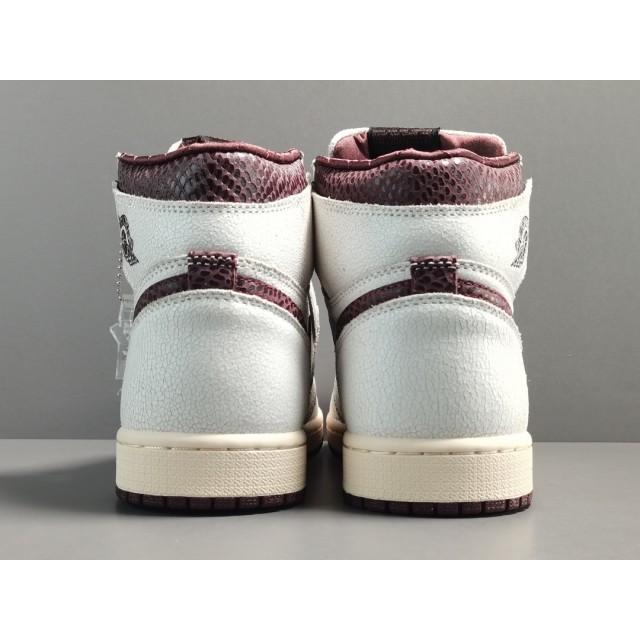 X BATCH A Ma Mainers x Air Jordan 1 Sail and Burgundy DO7097 100