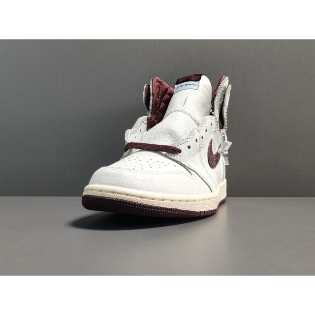 X BATCH A Ma Mainers x Air Jordan 1 Sail and Burgundy DO7097 100