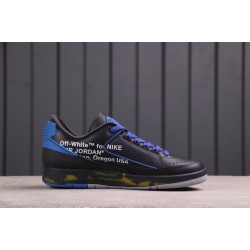 GET BATCH Off White x Air Jordan 2 Low SP Black and Varsity Royal DJ4375 004