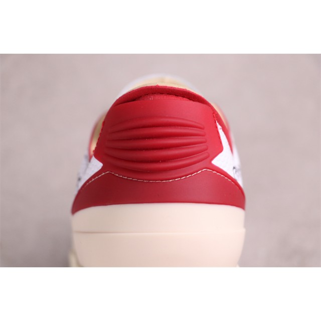 GET BATCH Off White x Air Jordan 2 Low SP "White and Varsity Red" DJ4375 106 