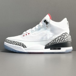 X BATCH Air Jordan 3 Retro Free Throw Line White Cement （2018） 923096 101