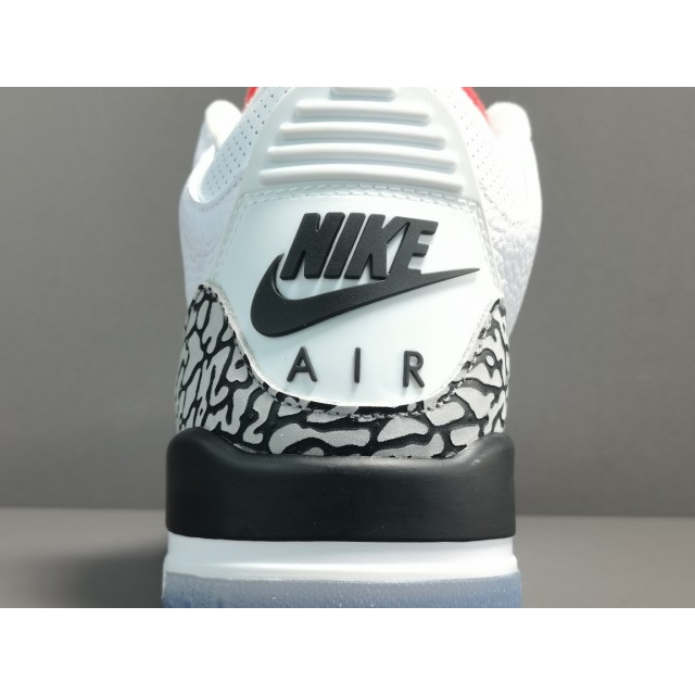 X BATCH Air Jordan 3 Retro Free Throw Line White Cement （2018） 923096 101