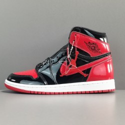 X BATCH Air Jordan 1 High OG "Bred Patent" 555088 063