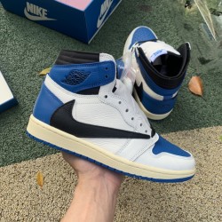 LJR BATCH Travis Scott x Fragment x Air Jordan 1 High OG "Military Blue" DH3227 105