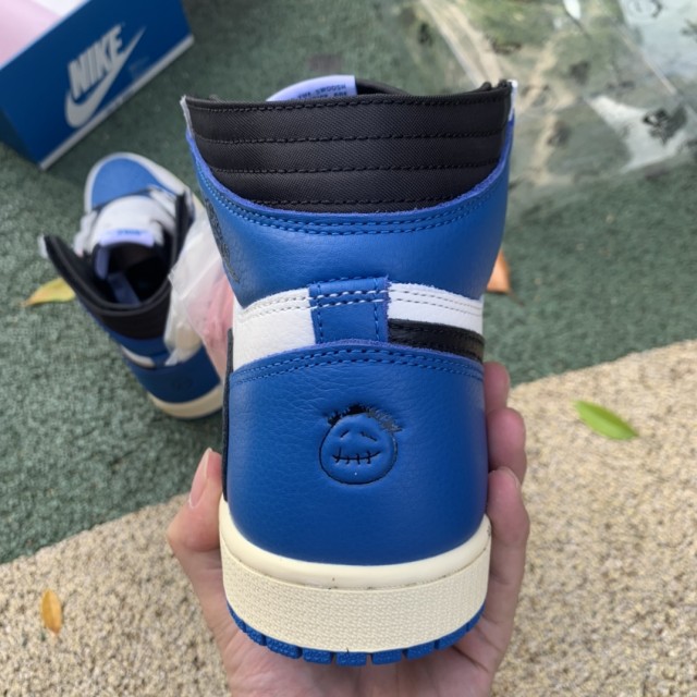 LJR BATCH Travis Scott x Fragment x Air Jordan 1 High OG "Military Blue" DH3227 105