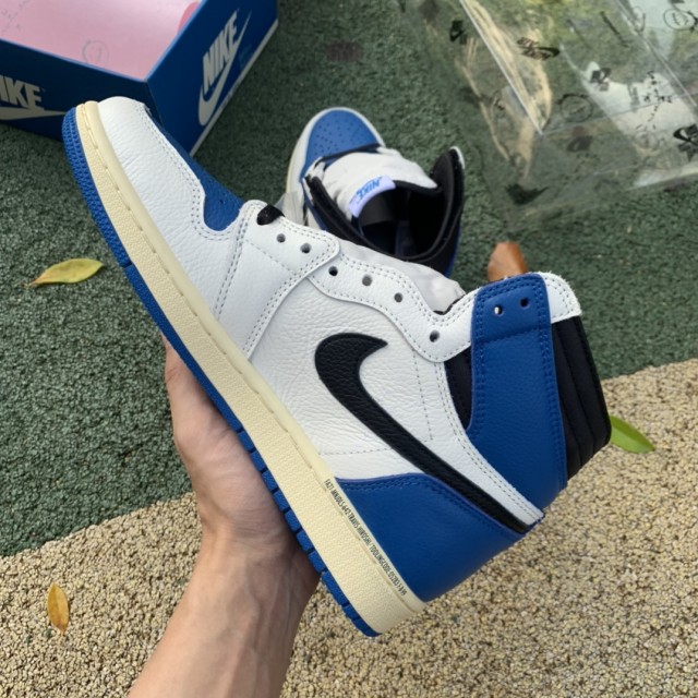 LJR BATCH Travis Scott x Fragment x Air Jordan 1 High OG "Military Blue" DH3227 105