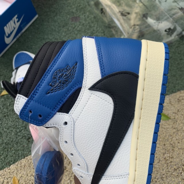 LJR BATCH Travis Scott x Fragment x Air Jordan 1 High OG "Military Blue" DH3227 105