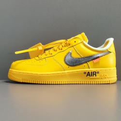 GOD BATCH Off White x Nike Air Force 1 Low "University Gold" DD1876 700