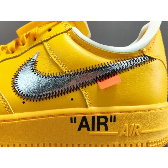 GOD BATCH Off White x Nike Air Force 1 Low "University Gold" DD1876 700