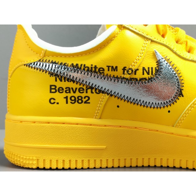 GOD BATCH Off White x Nike Air Force 1 Low "University Gold" DD1876 700