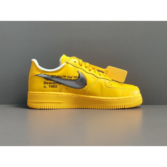 GOD BATCH Off White x Nike Air Force 1 Low "University Gold" DD1876 700