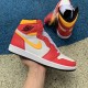 LJR BATCH Air Jordan 1 Retro High OG "Light Fusion Red" 555088 603