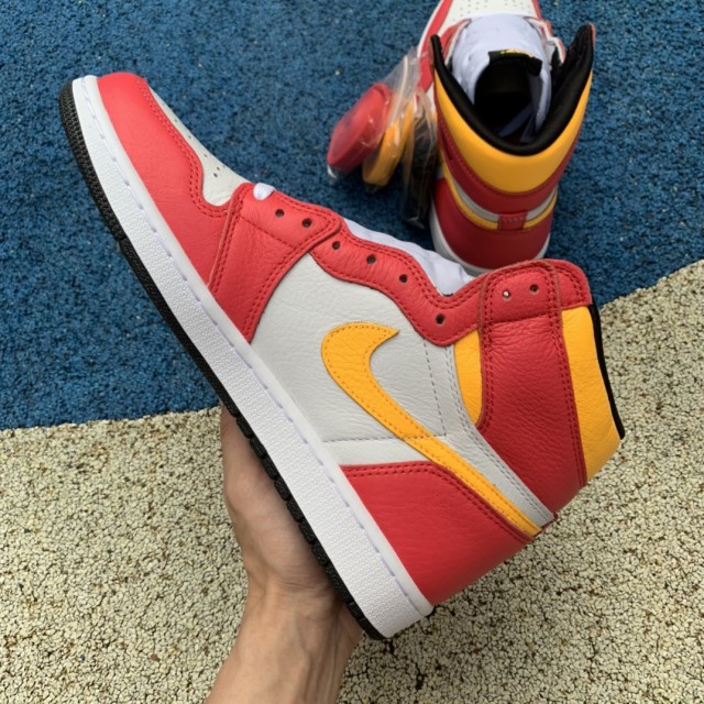 LJR BATCH Air Jordan 1 Retro High OG "Light Fusion Red" 555088 603