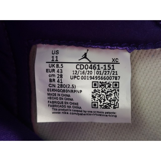 OG BATCH Air Jordan 1  Retro High OG "Court Purple" CD0461 151