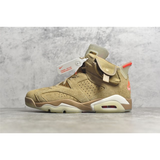 PK BATCH Travis Scott x Air Jordan 6 Retro SP British Khaki DH0690 200