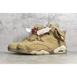 PK BATCH Travis Scott x Air Jordan 6 Retro SP British Khaki DH0690 200