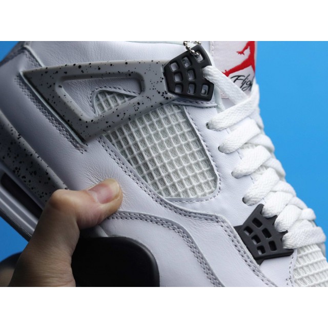 H12 BATCH Nike Air Jordan 4 Retro "White Cement" 840606 192