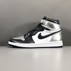 GOD BATCH Air Jordan 1  High OG Reto Silver Toe CD0461 001