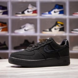 H12 BATCH Stussy x Nike Air Force 1 Low Triple Black CZ9084 001