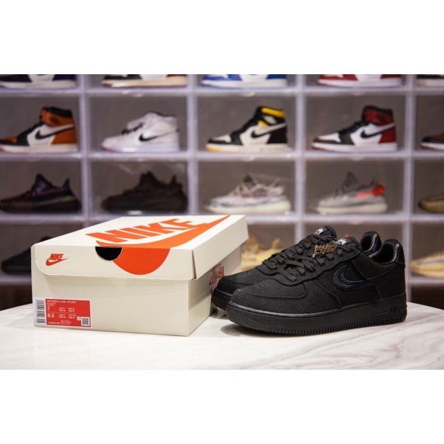 H12 BATCH Stussy x Nike Air Force 1 Low Triple Black CZ9084 001