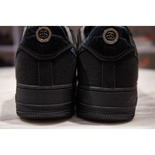 H12 BATCH Stussy x Nike Air Force 1 Low Triple Black CZ9084 001