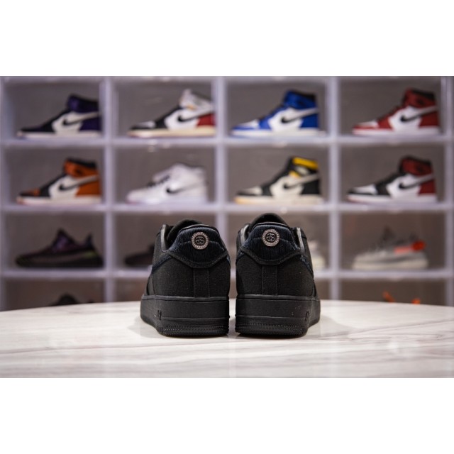 H12 BATCH Stussy x Nike Air Force 1 Low Triple Black CZ9084 001