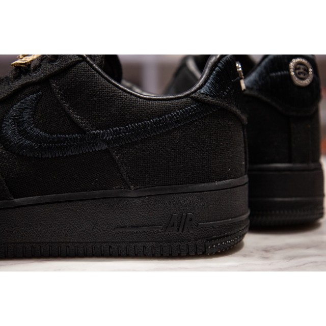 H12 BATCH Stussy x Nike Air Force 1 Low Triple Black CZ9084 001