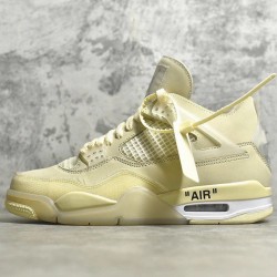 PK BATCH Off White x Air Jordan 4 "Cream Sail" CV9388 100