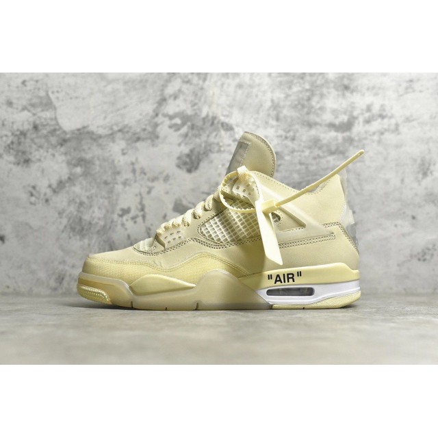 PK BATCH Off White x Air Jordan 4 "Cream Sail" CV9388 100