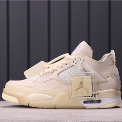 GET BATCH Off-White™ x Air Jordan 4 Retro "Cream Sail" CV9388 100 