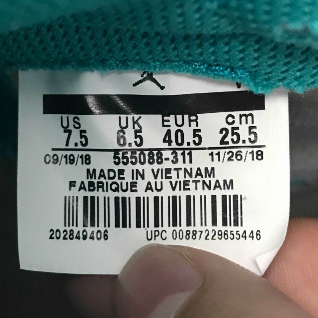 LJR BATCH Air Jordan 1 Retro High "Turbo Green" 555088 311