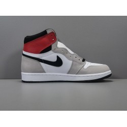 GOD BATCH Air Jordan 1 High "Smoke Grey Red" 555088 126